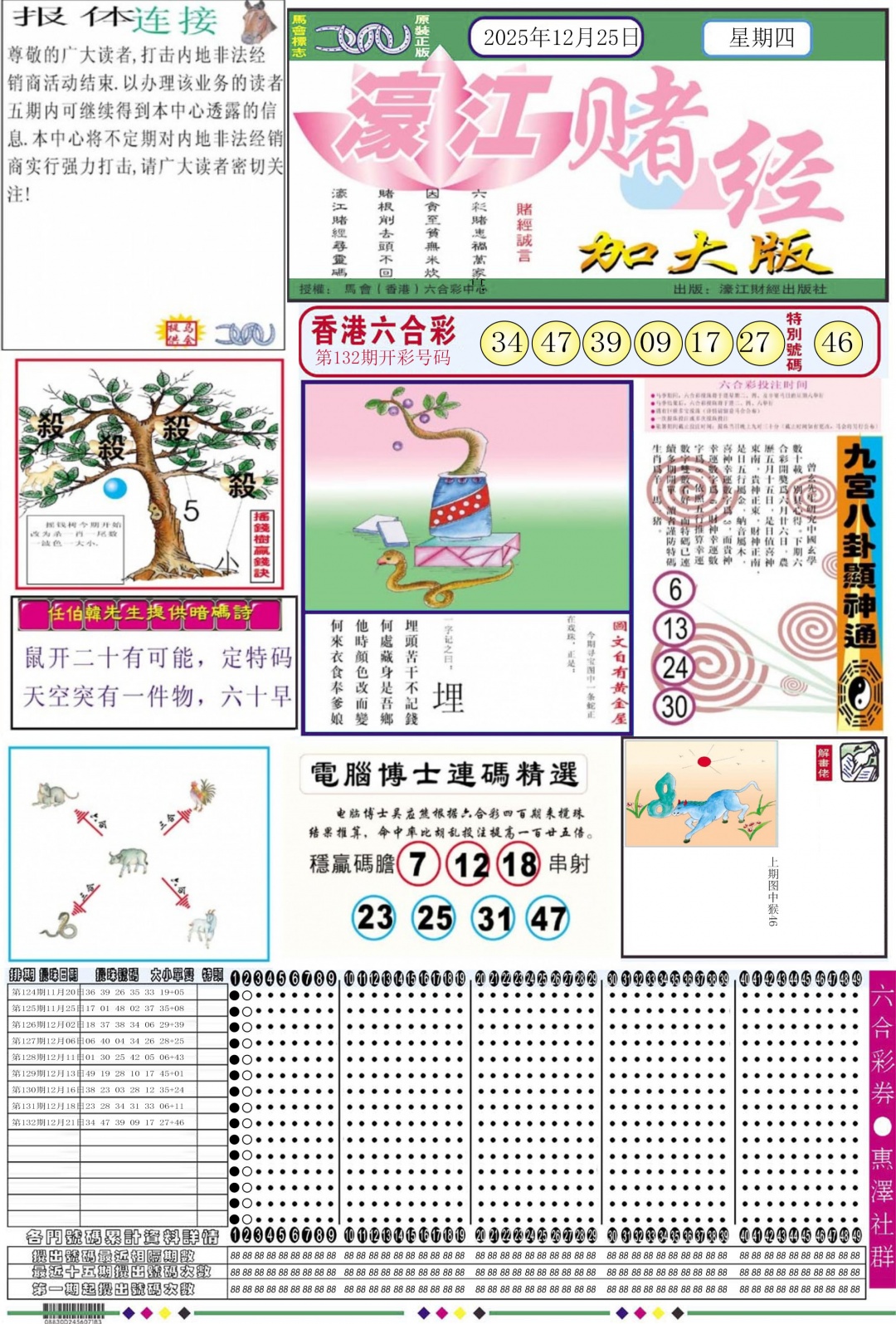 133期濠江赌经A加大版[图]