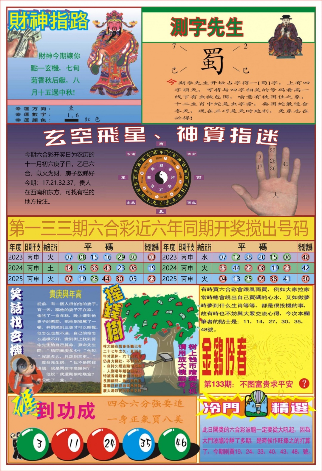 133期中四柱预测B[图]