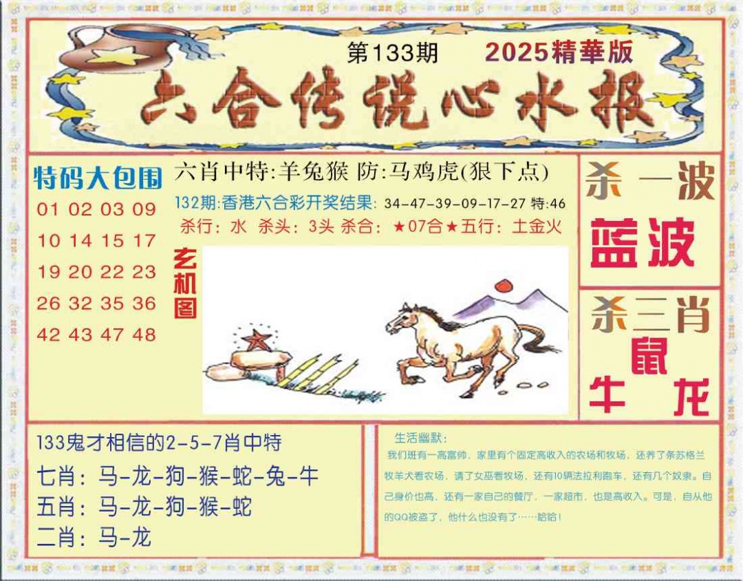 133期六合传说(心水版)[图]