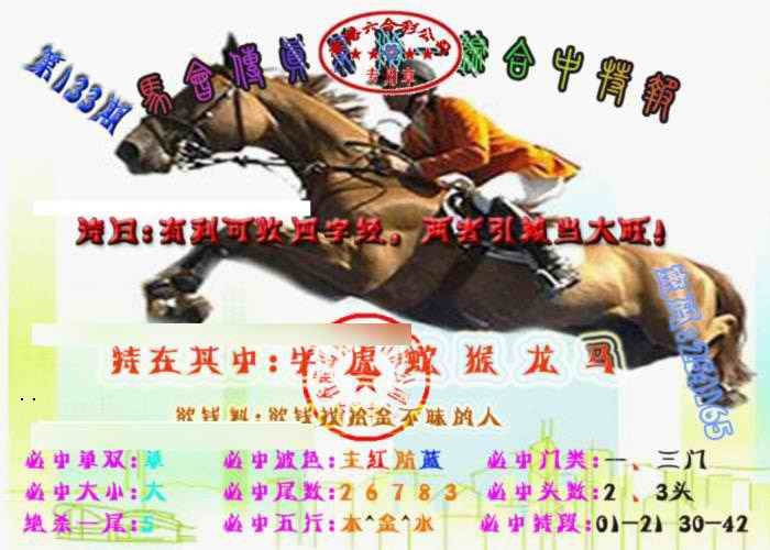 133期马会传真-综合报[图]